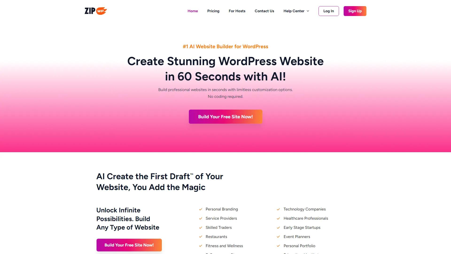 ZipWP screenshot