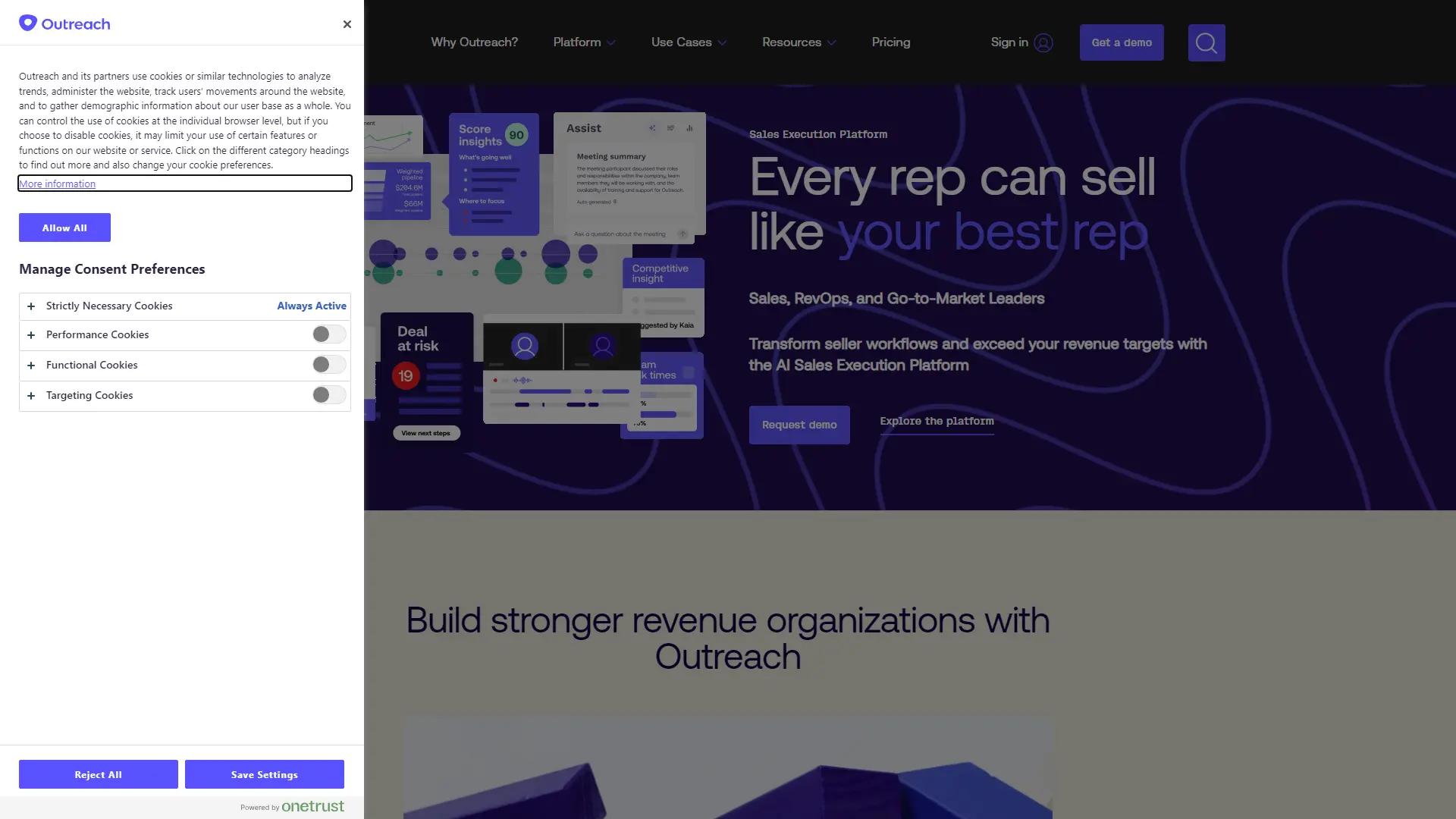 Outreach screenshot