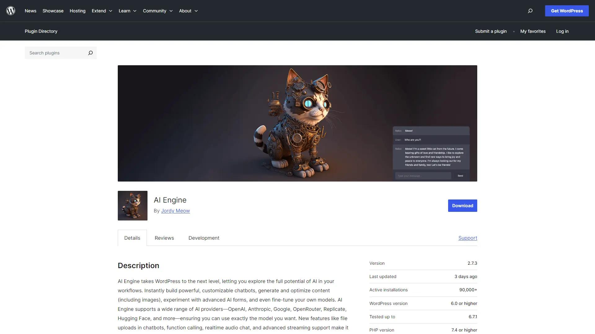 AIEngine Plugin screenshot
