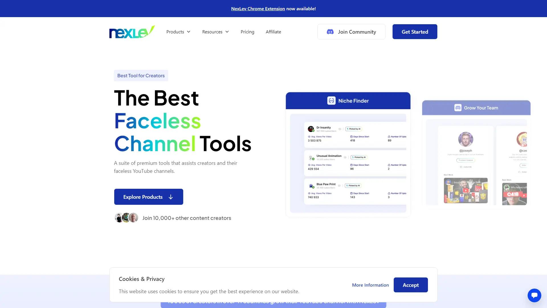 Nexlev screenshot