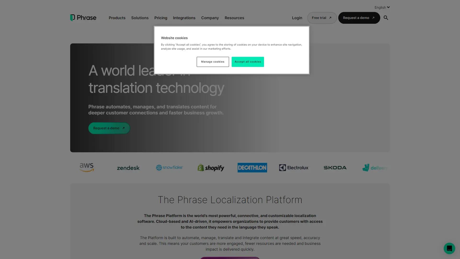 Phrase screenshot