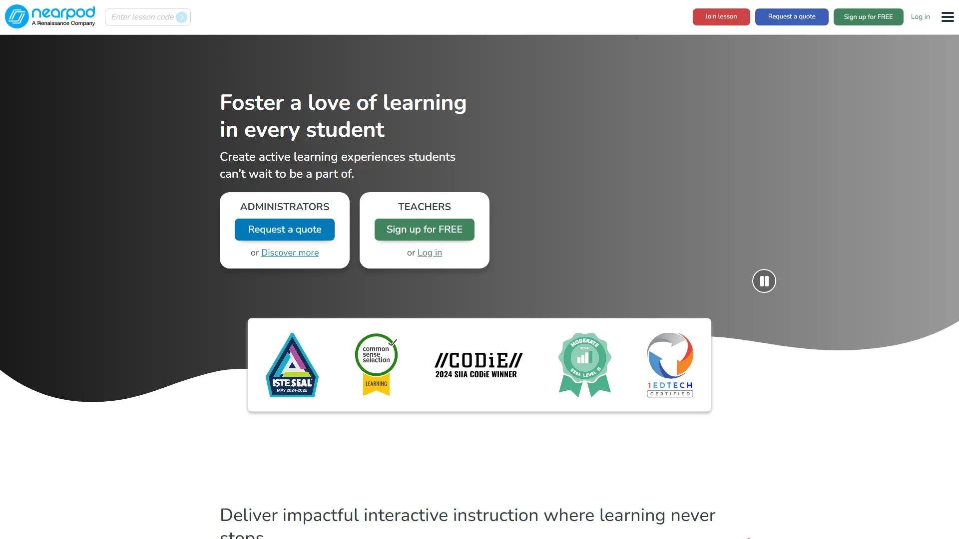 Nearpod screenshot