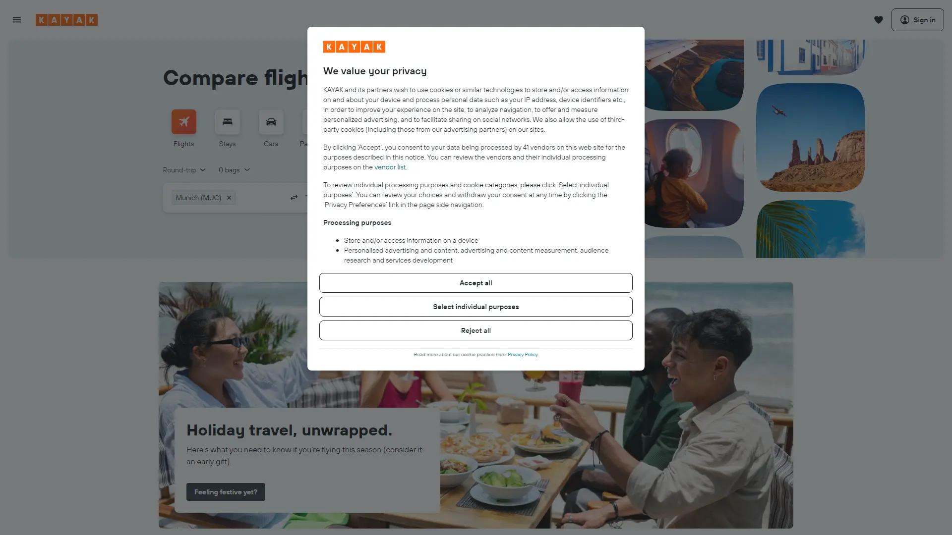 Kayak screenshot