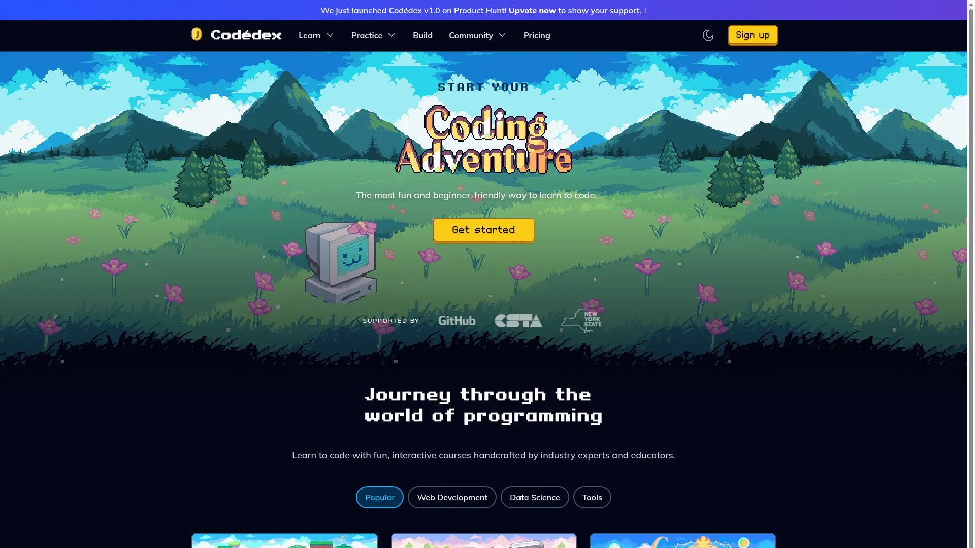 Cod�dex Learning Platform screenshot