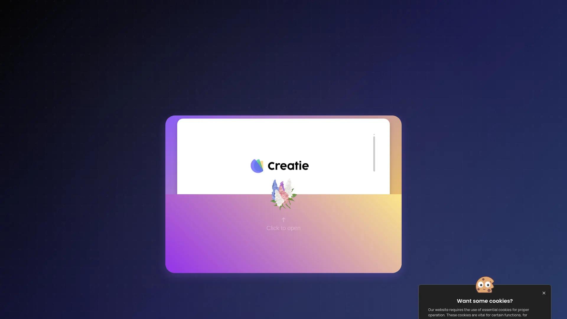 Creatie screenshot