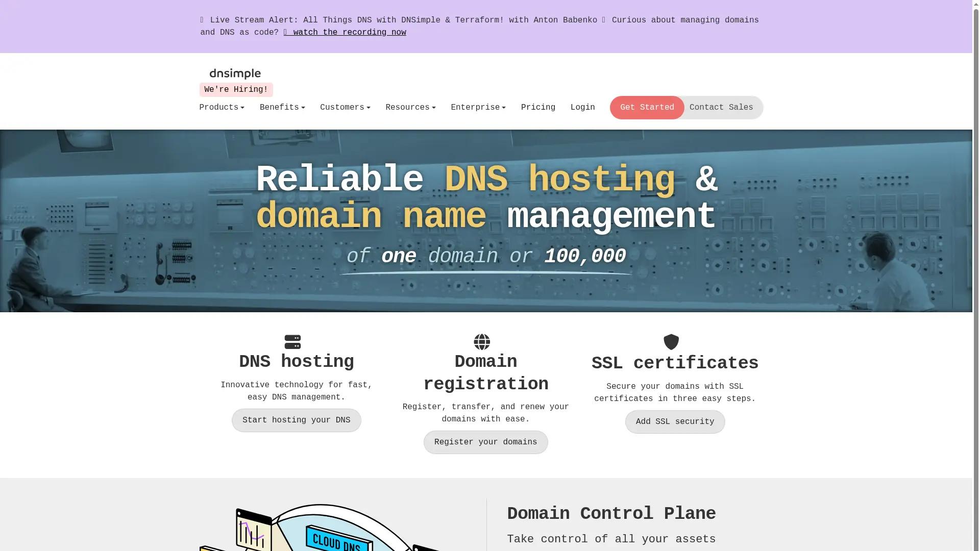 DNSimple screenshot