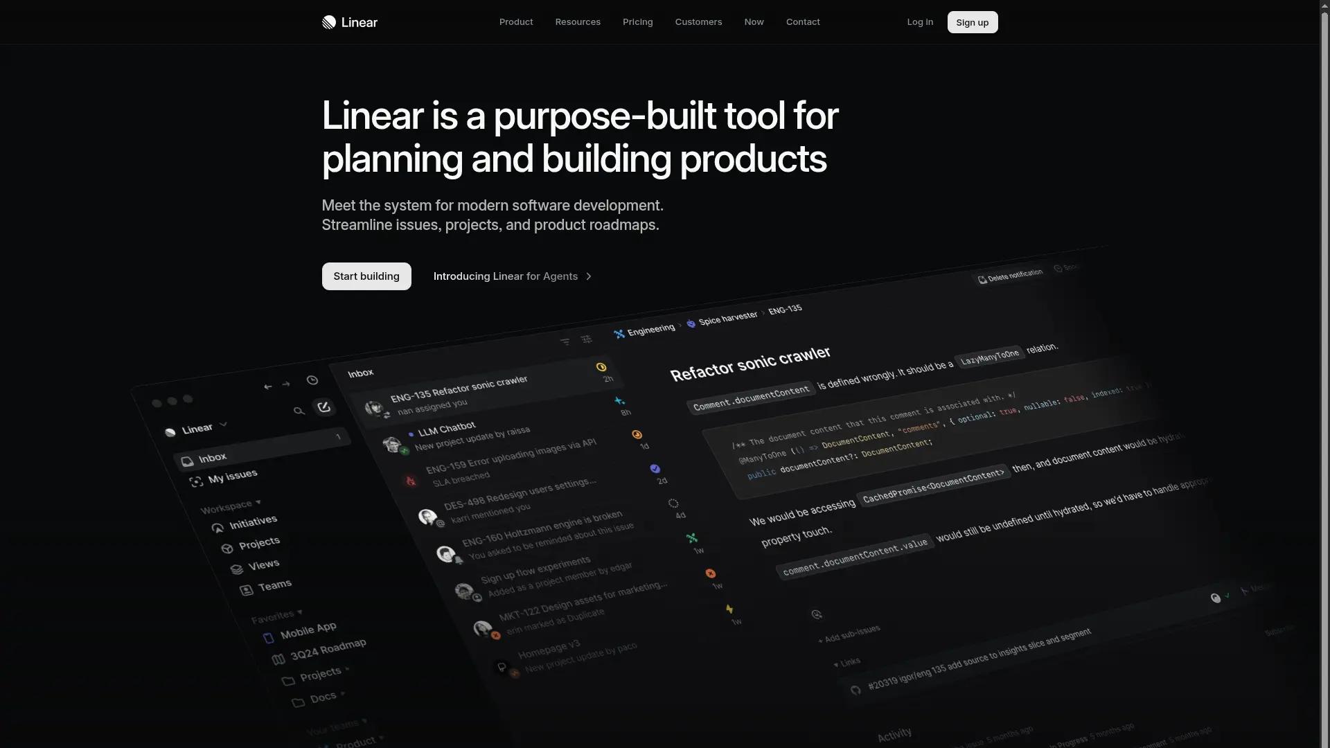 Linear screenshot