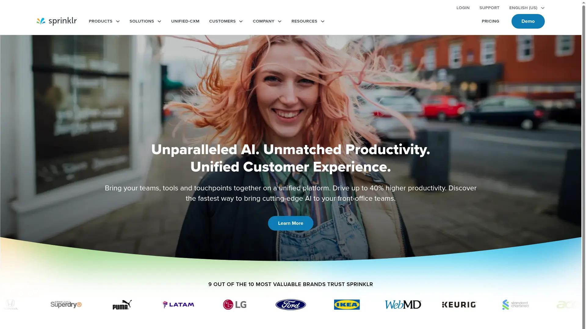 Sprinklr screenshot