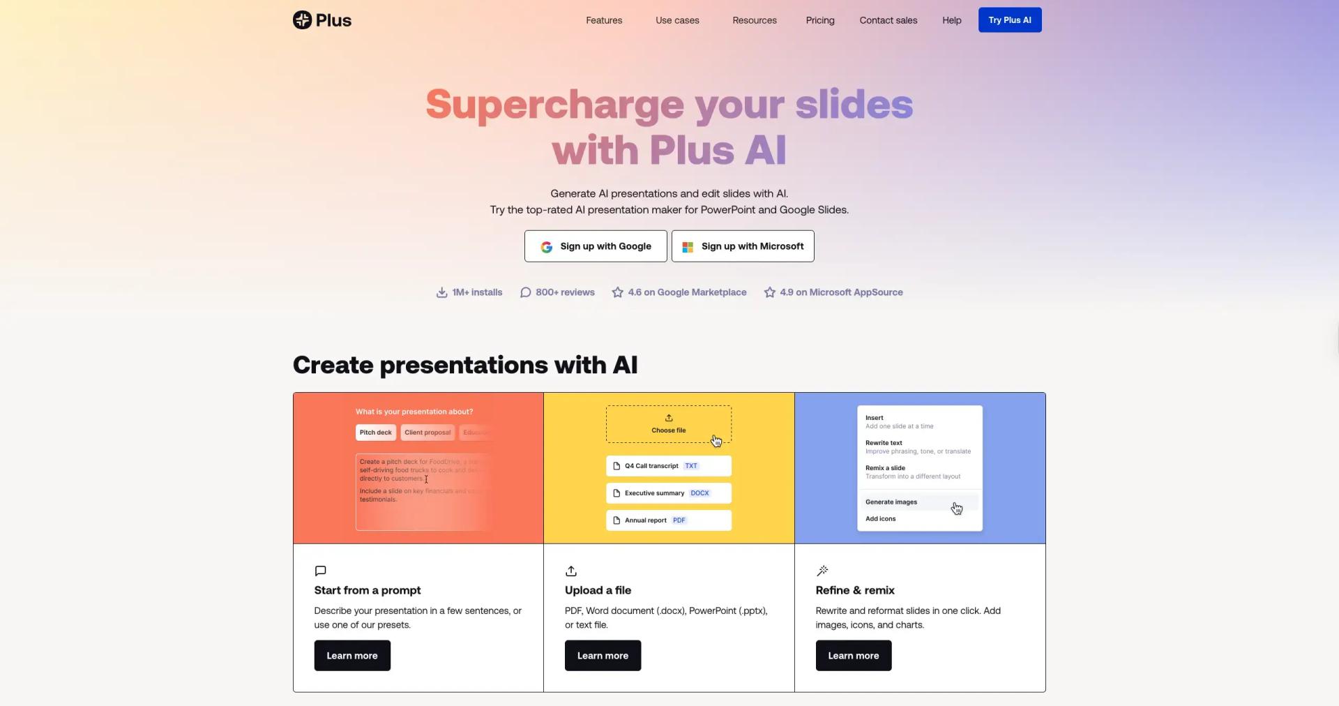 PlusAI screenshot