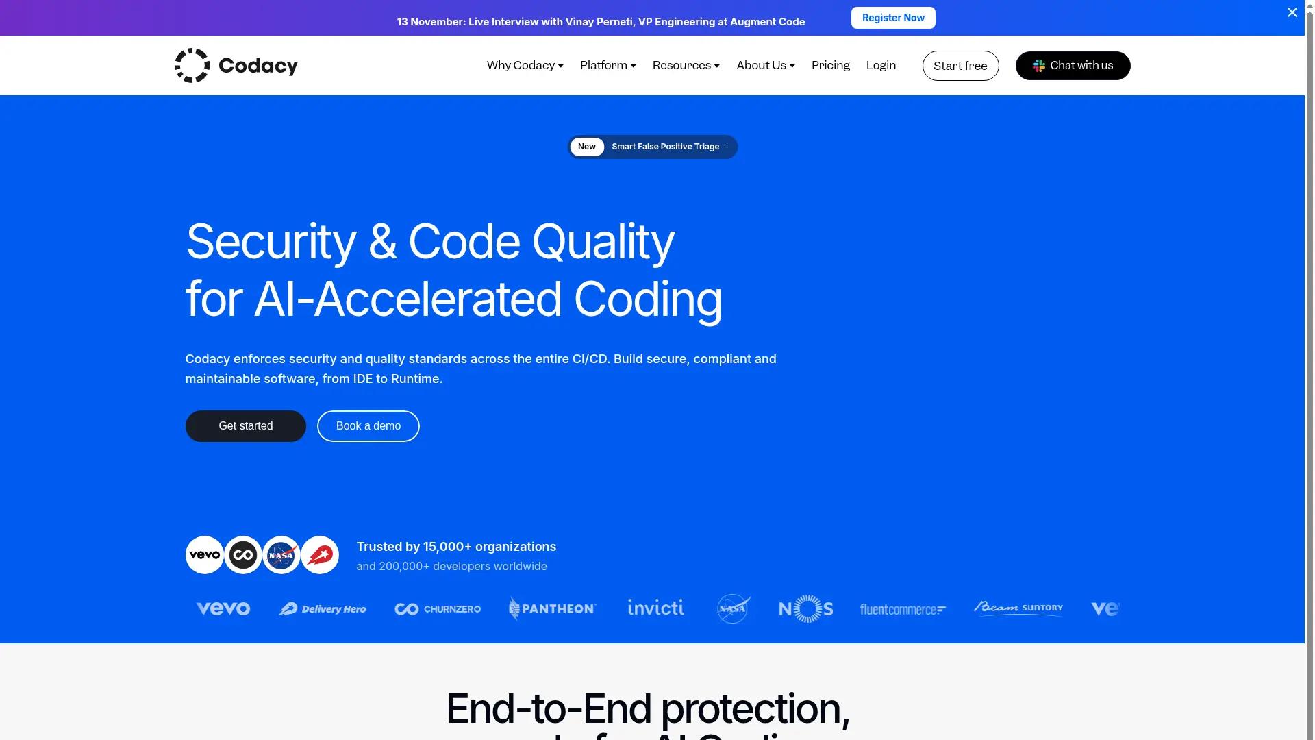 Codacy screenshot