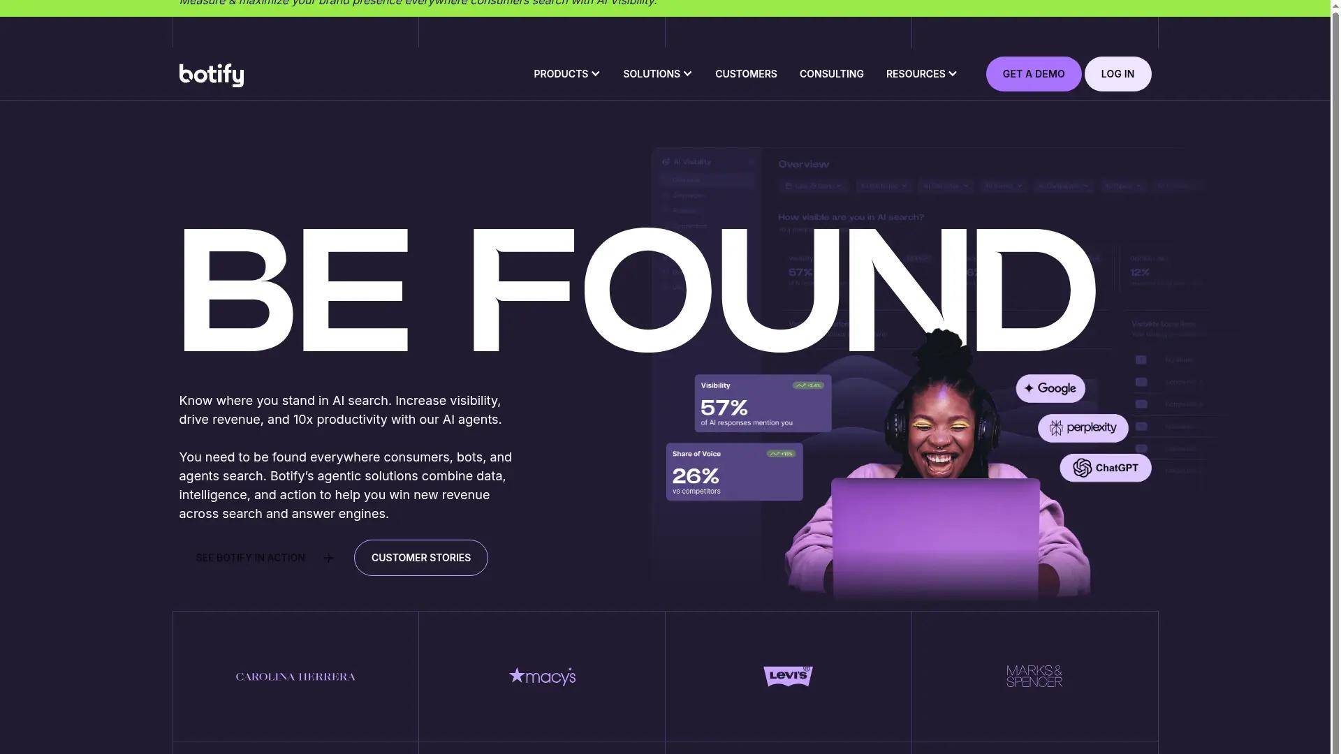 Botify screenshot