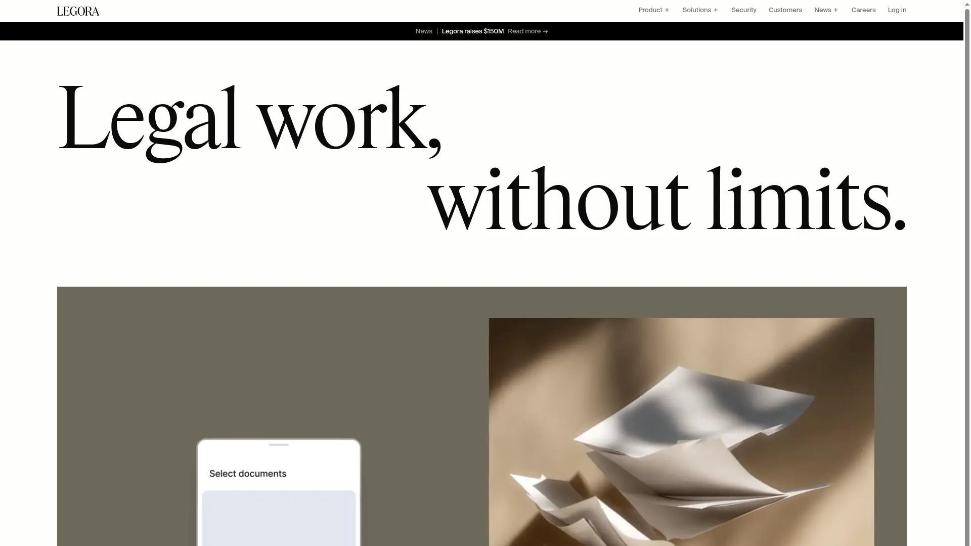 Legora screenshot