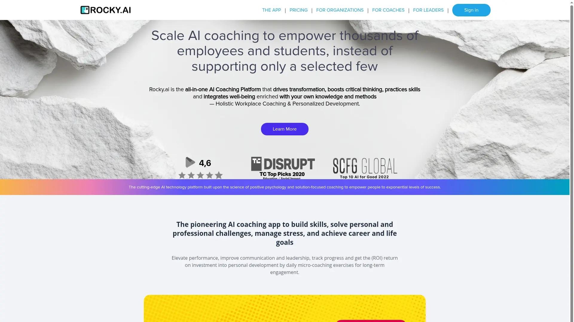 Rocky.ai screenshot