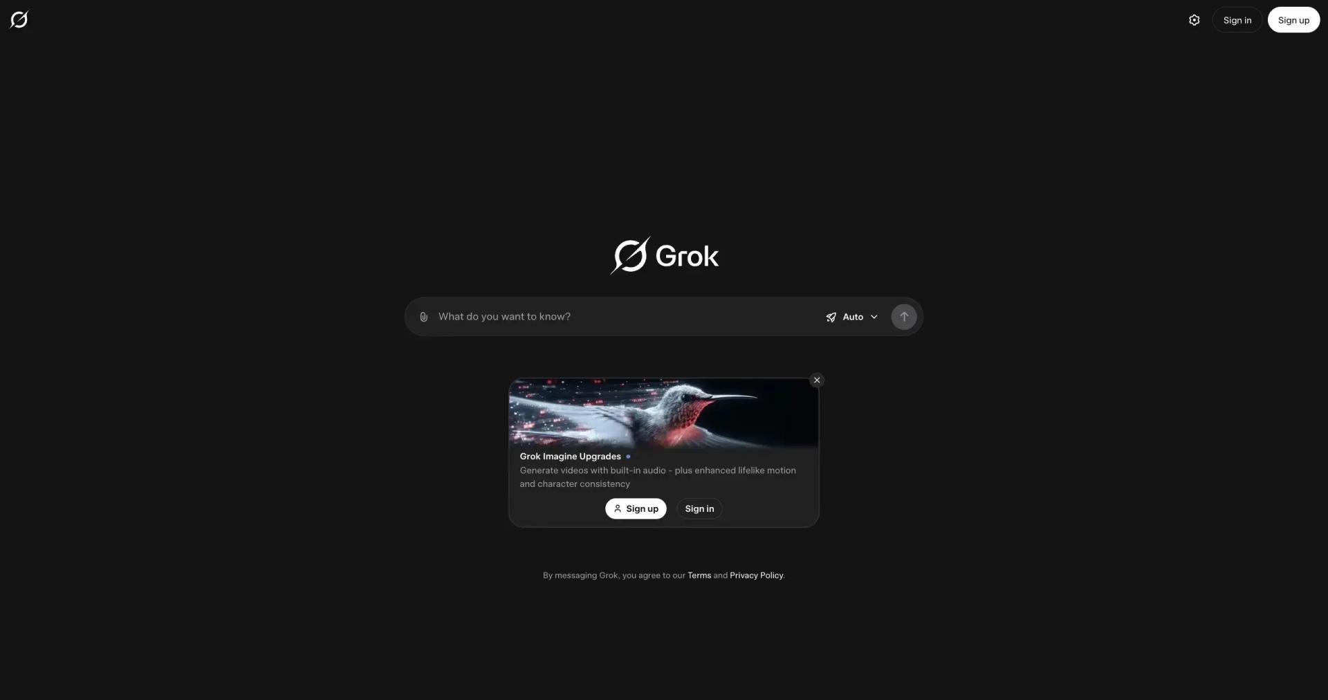 Grok screenshot