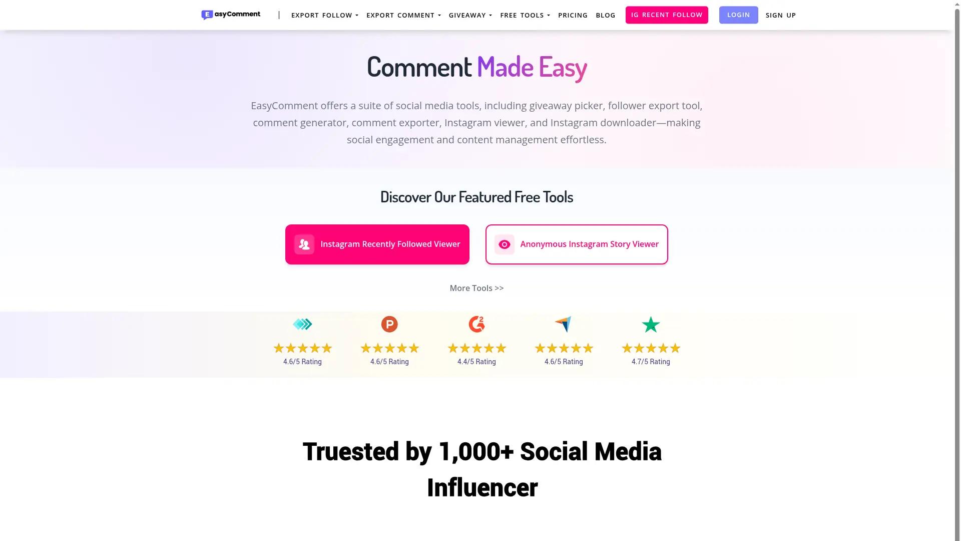 EasyComment screenshot
