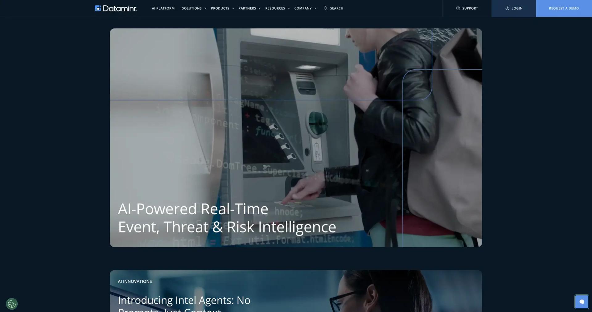 Dataminr screenshot