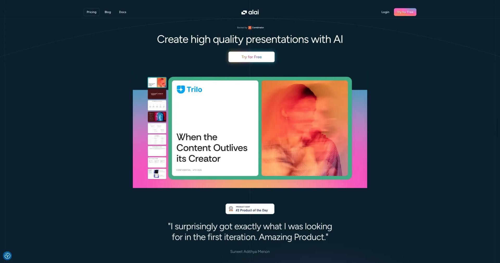 Alai screenshot