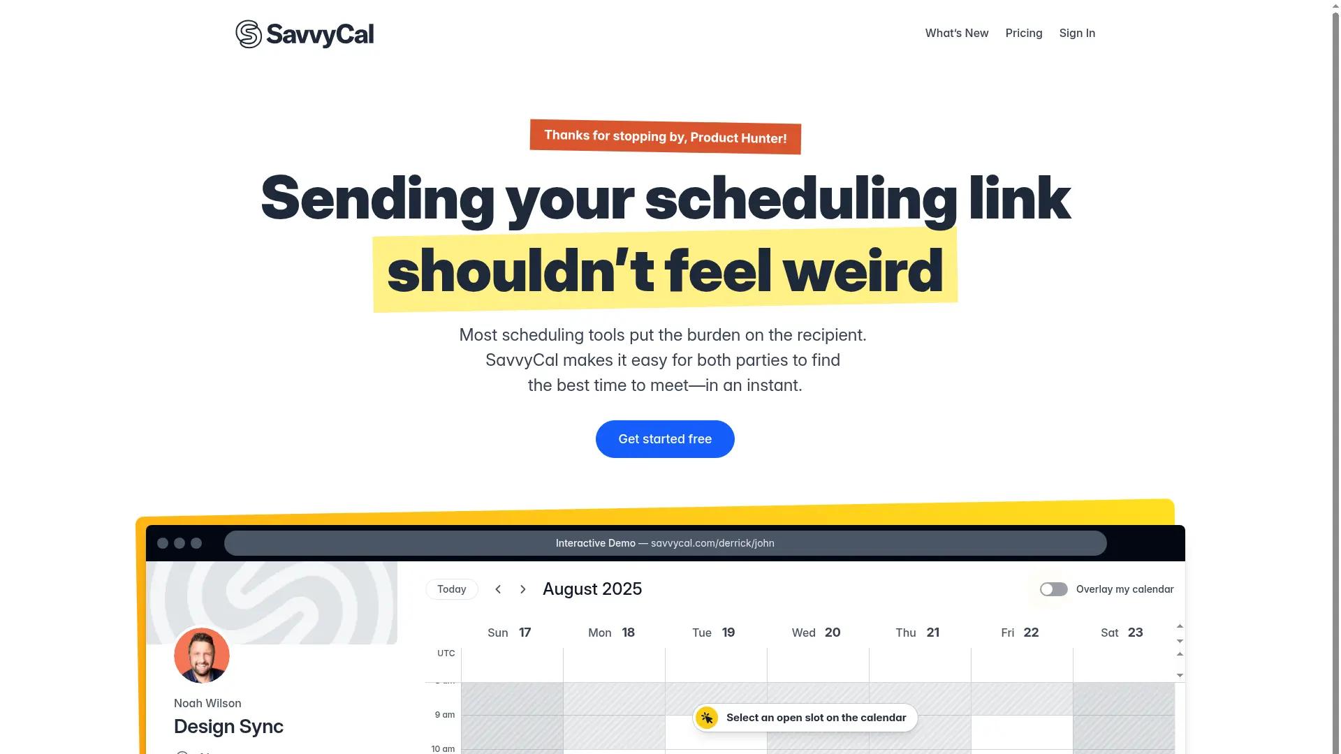 SavvyCal screenshot