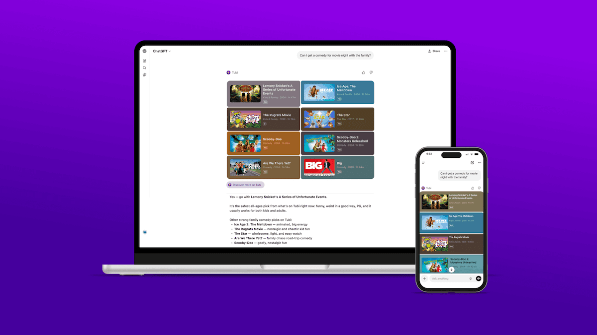 Tubi ChatGPT App: First Streamer Native Integration